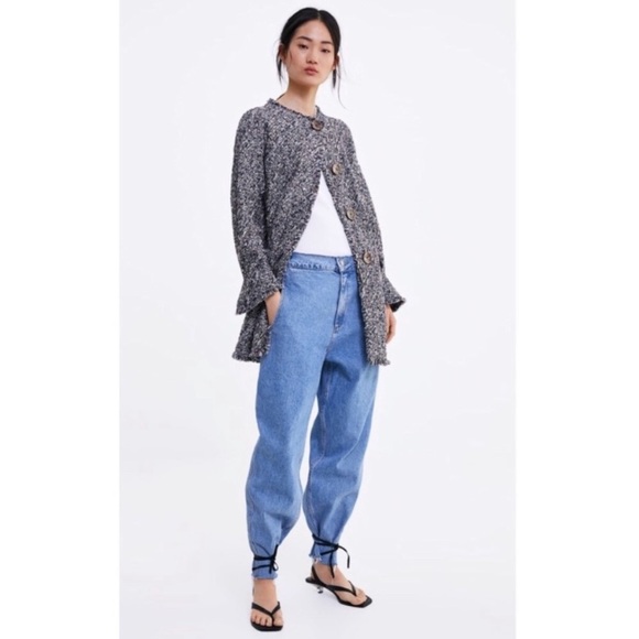 Zara Jackets & Blazers - NWT Zara tweed coat w/buttons size M